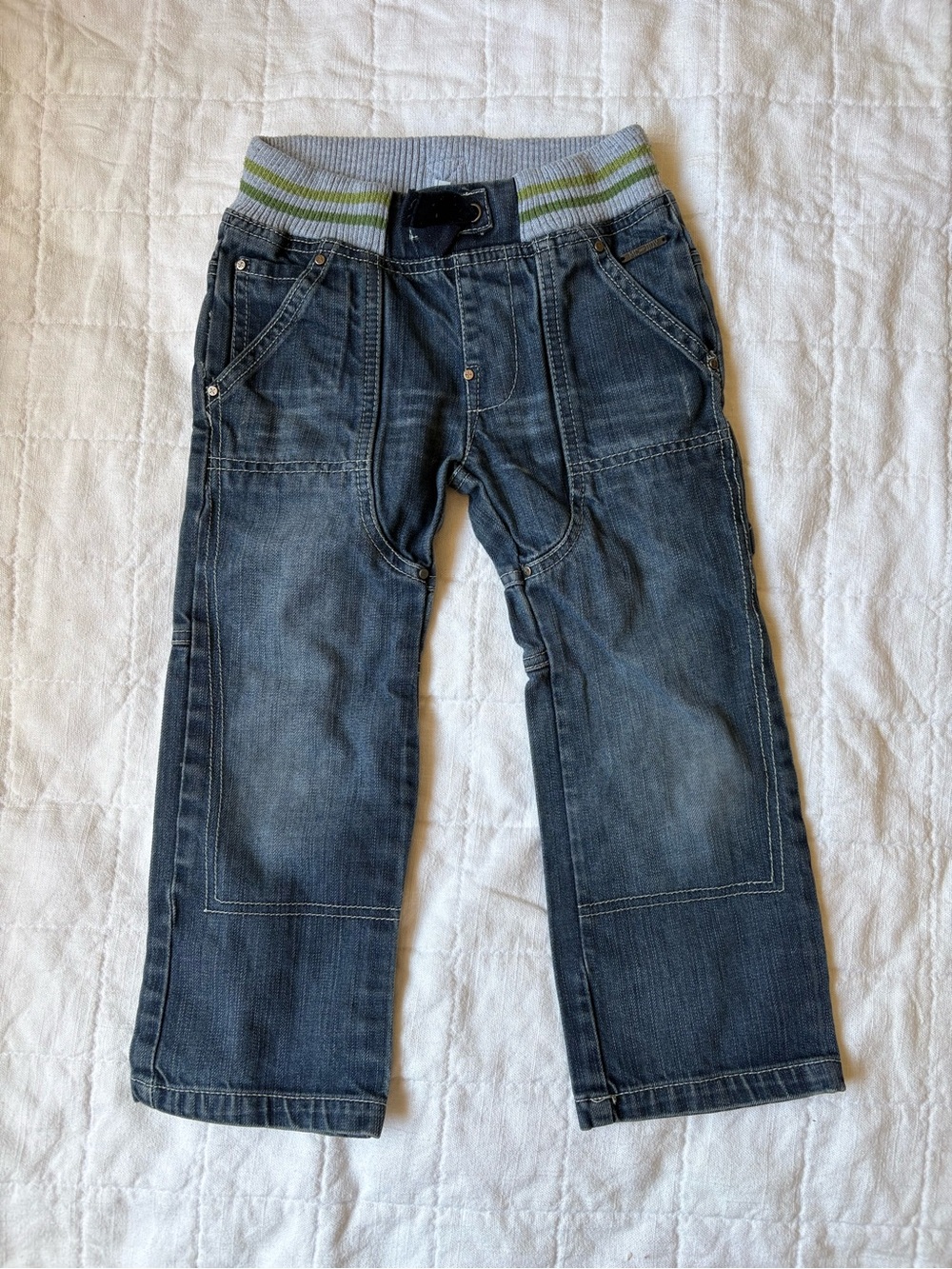 Vintage McBaby Boy Collection Kids Denim Jean Blue Pants 4T 100% Cotton